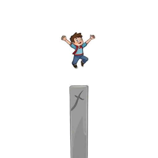 a guy jumping and flying to the top