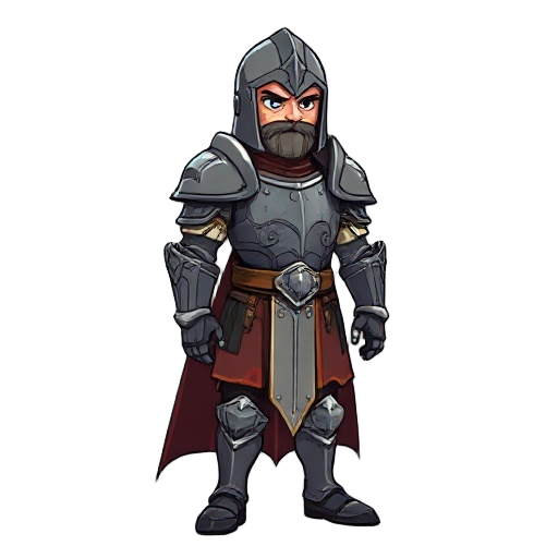 .a person in armor in medieval times, with mutated traces and blood 