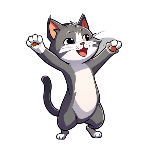 a cute little wild cat is dancing