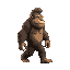sassy the sasquatch walking to the right