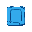 rectangle, blue, textured, sides are 1 to 2