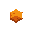 pentagon, orange color, textured,
