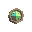 geometric figure, sector , lime color