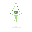 trapeze figure, light green