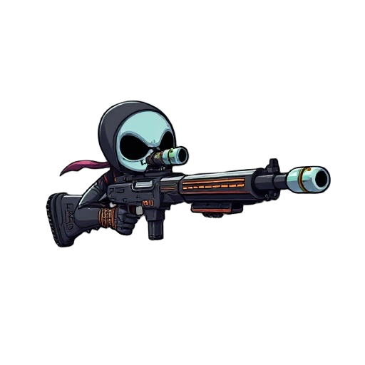 futuristic sniper necromantic