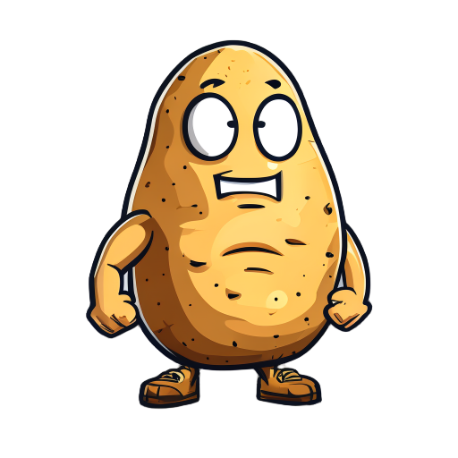potato with muscles