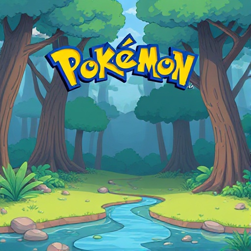 create a background image for the pokémon-style game selection splash screen. use the pantanal biome as a reference. 320px - 128px