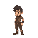 2d soildier idle side view