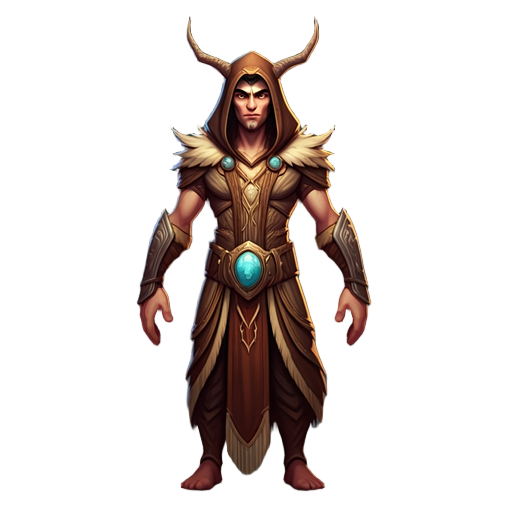 cria um druida de mmorpg 