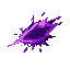 a slash projectile form a void dimension dark purple color with a break dimension texture with a power full aura