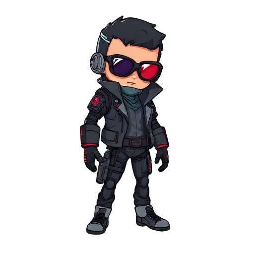 cyberpunk agent character