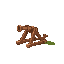 medieval  catapult  designed for a retro-style farm simulation game.
