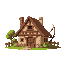 medieval   archer's house   designed for a retro style farm simulation game.