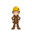 classic mountain climber with yellow helmet