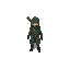 4 directions of a ninja withou any equipment, top down like zelda a link to the past.