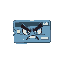 a credit card with angry, nervous, and cartoon eyes