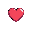 simple heart with color #fcfcd4