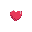 simple heart with color #fcfcd4
