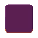 a card with no text, dark purple background and a soft pixel border in yellow-beige and muted purple. 