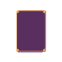 a vertical card with no text, dark purple background (#1a0e1a), and a soft pixel border in yellow-beige and muted purple. minimalist style, clean design, no icons or symbols inside.