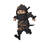 fat ninja running