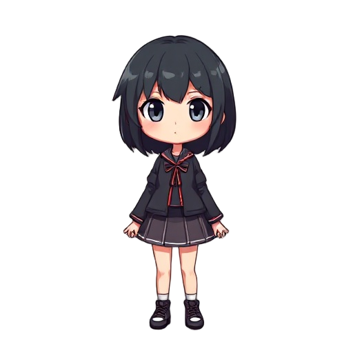 girl black hair