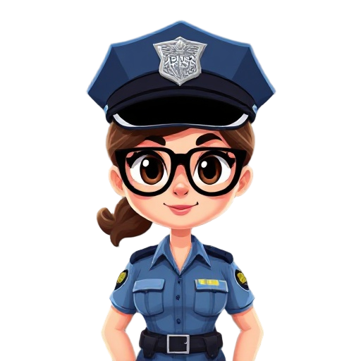 generate a police woman animated sprite