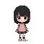 girl;kawai;head black