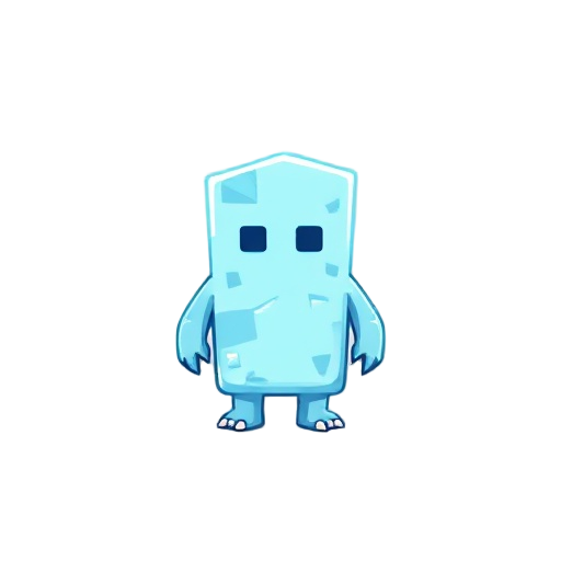 ice, monster, squares