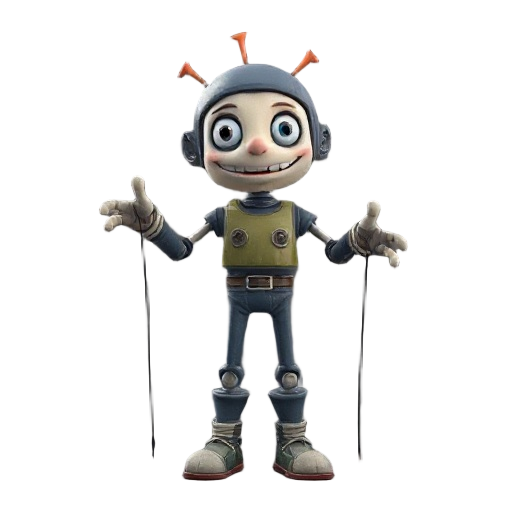 a animatronic of puppet and of three meters high