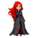 mage  woman with red hair 
