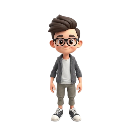 3d low poly top-down; toony; cabeça grande, corpo compacto; membros simples; flat colors; outfit neutro liso; face neutra amigável; sem acessórios; base modular para skins.