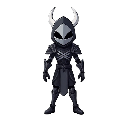 faça uma personagem inspirado no jogo hollow knight