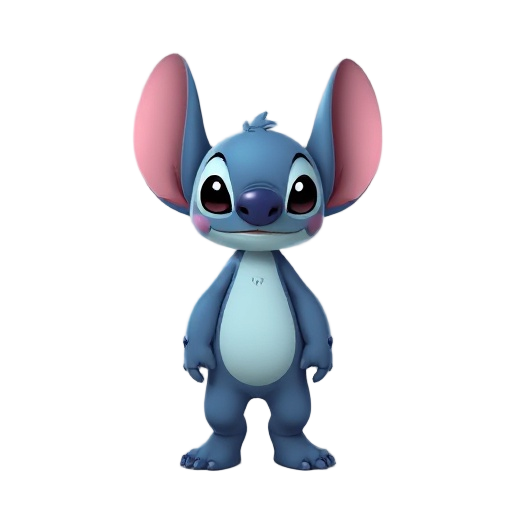 faça uma personagem inspirado no personagem stitch
