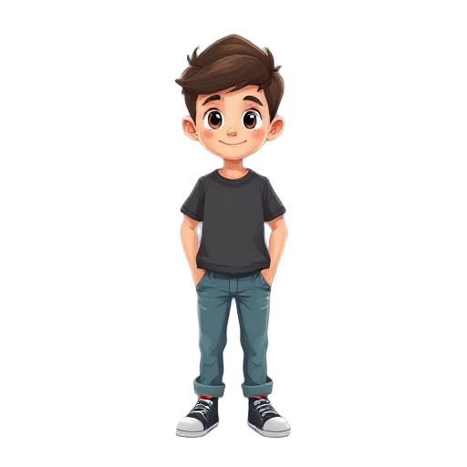 create a cartoon boy image