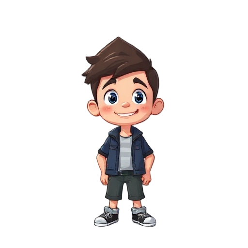 create a cartoon boy image