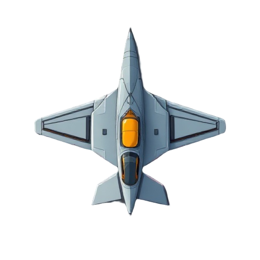 arcade style military fighter aircraft