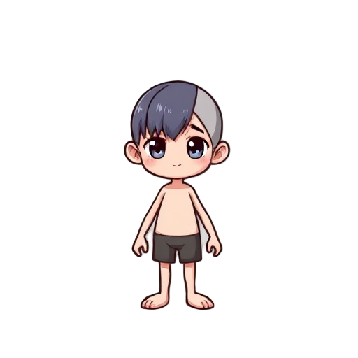 sprite character that is cute and it has no gender and no hair and its strait
