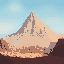 desert town standing below a mountain