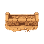 the wall of a desert hut made from clay bricks