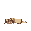 a man wearing a tunic laying on the ground 