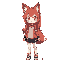 a red hair, fox themed android girl