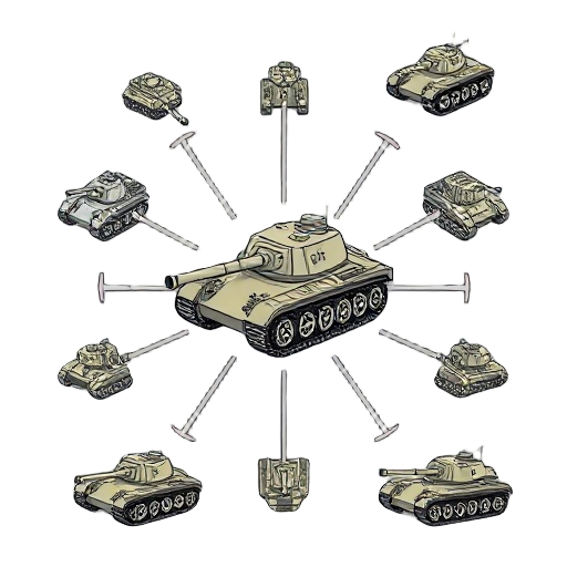 tank atlas with eight directions