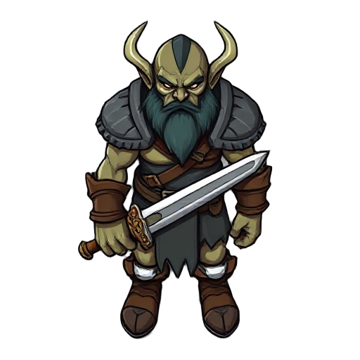 orc warrior with a sword