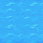 generate a seamless top-down pixel art water tile with gentle waves, varying blue hues, and subtle highlights for depth. the tile should loop smoothly without visible seams.