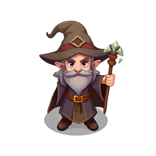 topdown wizard rpg character