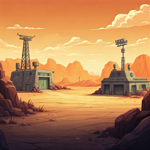 desert military base backround