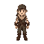 an adventurer for a 2d platform game with an rpg feel