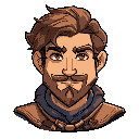 an adventurer for a 2d platform game with an rpg feel, but make him for a player