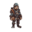 an adventurer for a 2d platform game with an rpg feel
